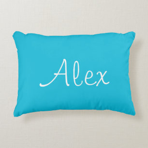 Alluring Aqua Accent Pillow