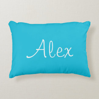 Alluring Aqua Accent Pillow