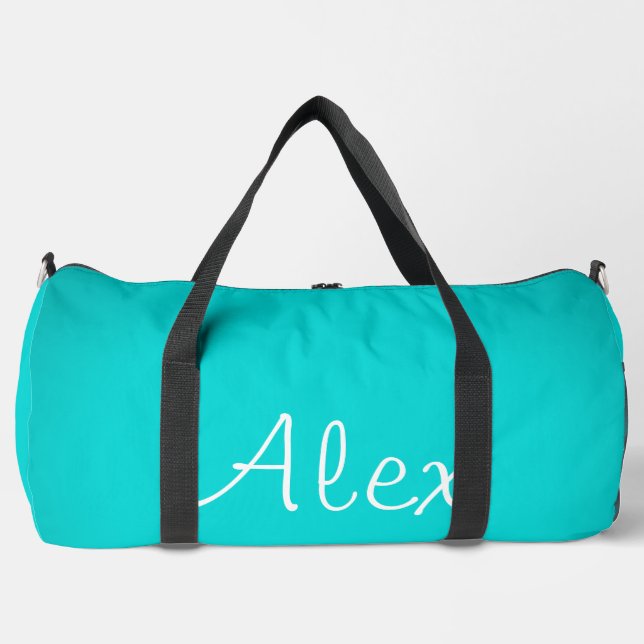 Alluring Aqua Duffle Bag (Front)