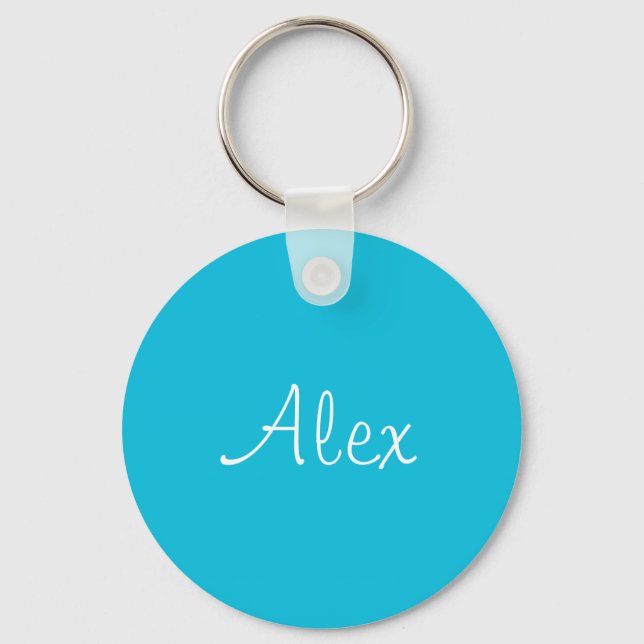 Alluring Aqua Keychain (Front)