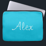 Alluring Aqua Laptop Sleeve<br><div class="desc">This stylish aqua-coloured deck of cards is perfect for your gamenights. It will add beauty to your card games.  It is also customizable to make it truly your own.</div>