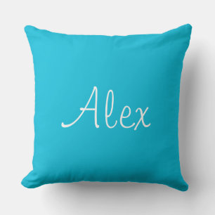 Alluring Aqua Throw Pillow