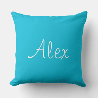 Alluring Aqua Throw Pillow