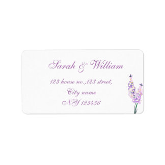 alluring chic elegnat delphinium return adress label