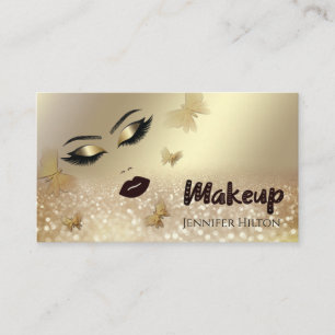 Alluring modern attractive sensual girl face business card