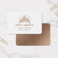 Alluring Rose Vintage Gift Registry Insert Card