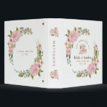 Alluring Rose Vintage Pink Wedding Photo Album Binder<br><div class="desc">Alluring Rose Vintage Dusty Pink Floral Watercolor Elegant Flower Design with roses, leaves, buds, Foliage, and rose gold foil accents. Subtle soft colours of pastel dusty blush pink, greens, mints, and peach. A cottage chic look perfect for a spring, summer, or garden wedding at your homestead, farm, or barn venue....</div>