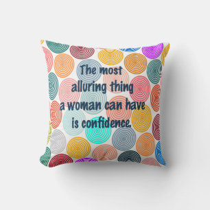 Alluring Woman Throw Pillow