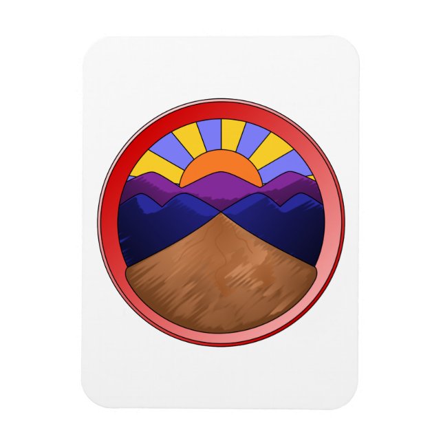 Alluvial Fan Geology Magnet (Vertical)