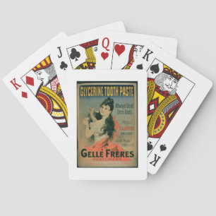 'Allways Used, Once Used', poster advertising 'Gly Playing Cards