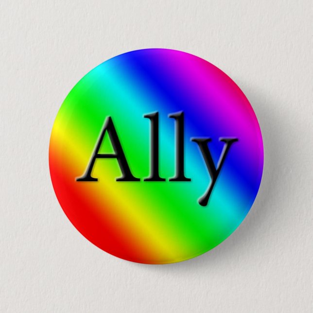 Ally 2 Inch Round Button (Front)