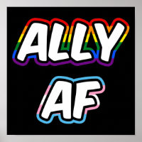 Ally AF II - LGBTQ Flag Gay Trans Queer Pride