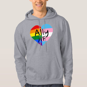 Ally AF III - LGBTQ Flag Gay Trans Queer Pride Hoodie