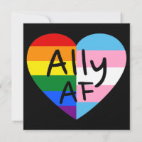 Ally AF III - LGBTQ Flag Gay Trans Queer Pride