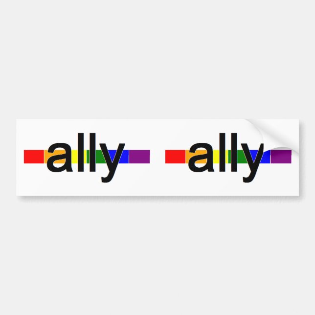 ally bumper sticker (Front)