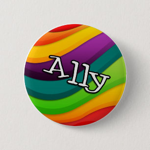 "Ally" button, for any and all friends 2 Inch Round Button