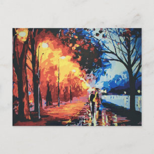 Ally by the Lake Panting Postcard
