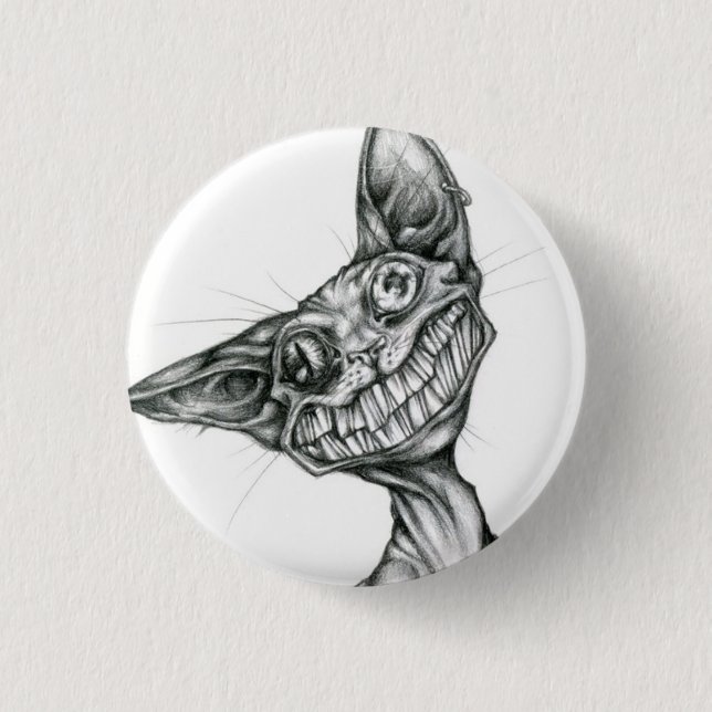 Ally CAt 1 Inch Round Button (Front)
