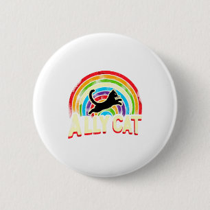 Ally Cat Lgbt Pride Cat 2 Inch Round Button