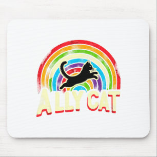 Ally Cat Lgbt Pride Cat  Mouse Pad