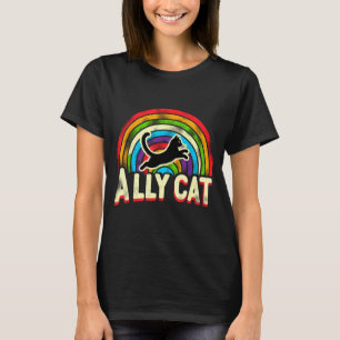 Ally Cat Lgbt Pride Cat T-Shirt