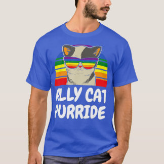 Ally Cat ,Purride Funny Cat Gay Pride s,Ally Cat  T-Shirt