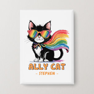 Ally Cat – Rainbow Cat LGBTQ Pride