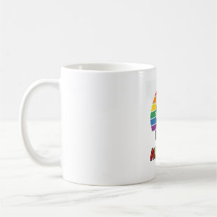 Ally Cat Rainbow Pride Vintage Cat Shirt Design_1 Coffee Mug