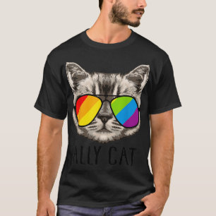 Ally Cat shirt Ally Cat LGBTQ LGBT Flag LGBT Ally 