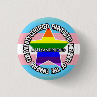 (Ally) Certified FinnFam Member Badge 1 Inch Round Button