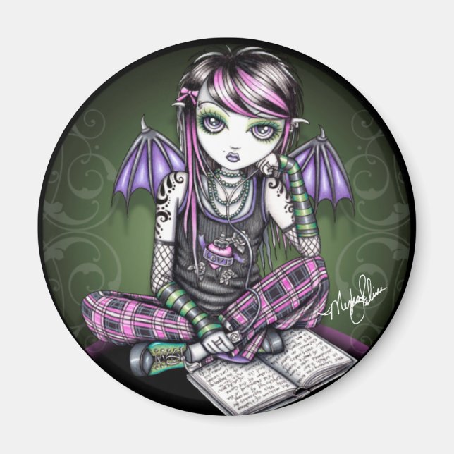 Ally Cute Emo Fairy Magnet (Front)