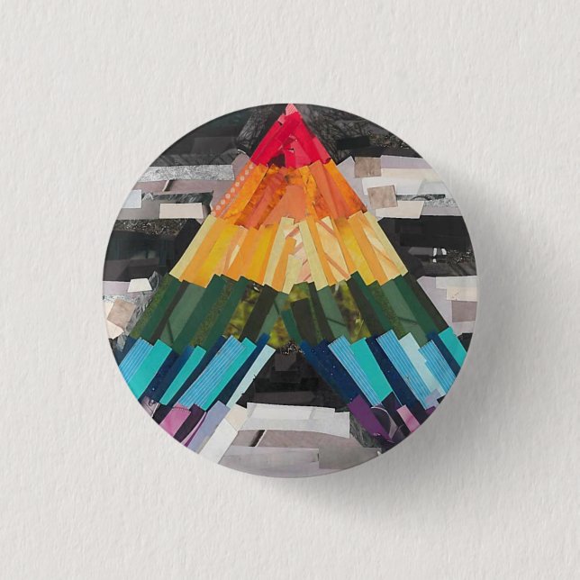 Ally Flag 1 Inch Round Button (Front)
