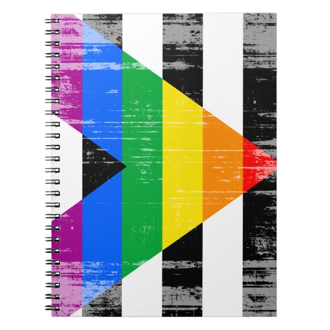 ALLY FLAG DISTRESSED -.png Notebook (Front)