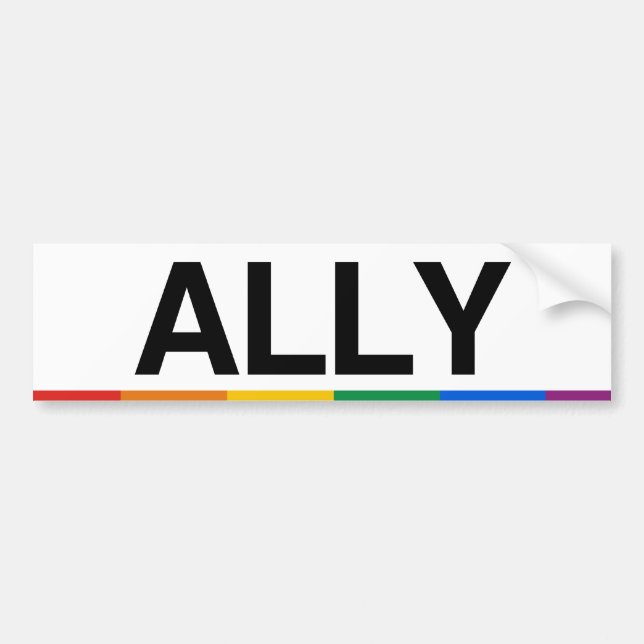ALLY - .png Bumper Sticker (Front)