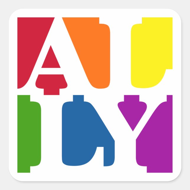 Ally Pop Square Sticker (Front)