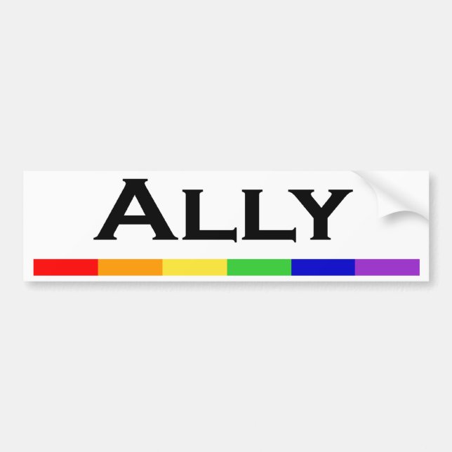 Ally Pride Bumper Sticlker Bumper Sticker (Front)
