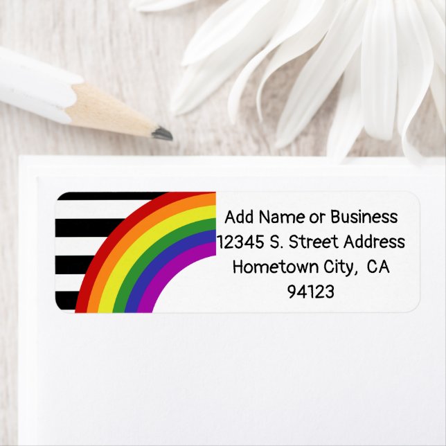 Ally Pride drapeau arc-en-ciel (En situation)