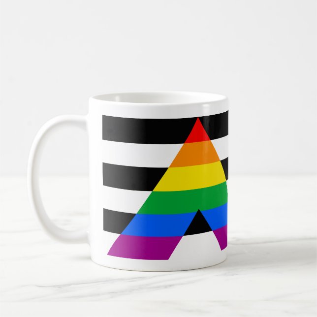Ally Pride Flag Coffee Mug (Left)