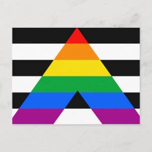 Ally Pride Flag Postcard