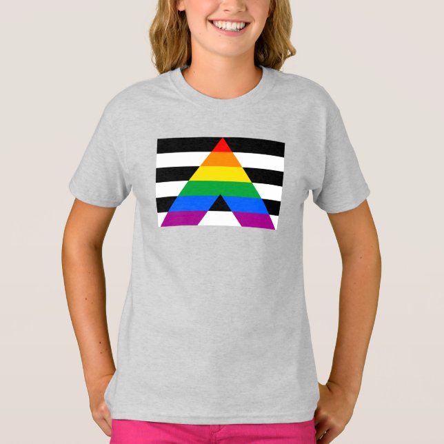 Ally Pride Flag T-Shirt (Front)