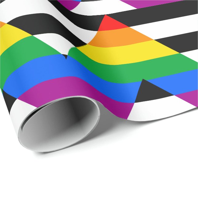 Ally Pride Flag Wrapping Paper (Roll Corner)