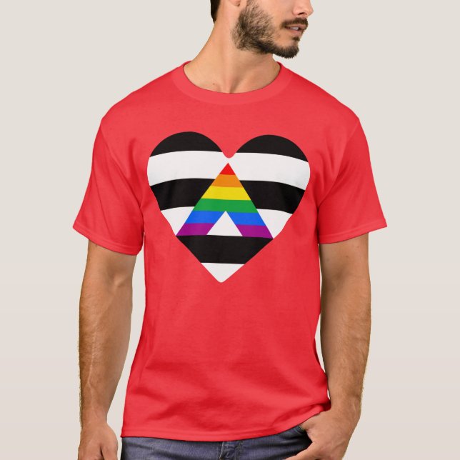 Ally Pride Heart T-Shirt (Front)