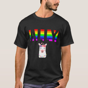 Ally Pride LGBTQ Equality Rainbow Lesbian Gay Tran T-Shirt