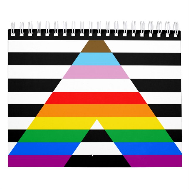 Ally Progress Pride Flag Calendar (Cover)