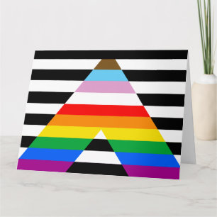 Ally Progress Pride Flag Card