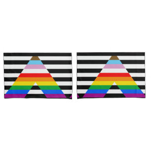 Ally Progress Pride Flag Pillowcase