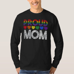 Ally Rainbow Lgbtq Awareness Gay Pride Proud Mom H T-Shirt