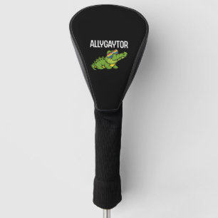 Allygaytor Rainbow Sunglass Alligator Animal LGBT Golf Head Cover