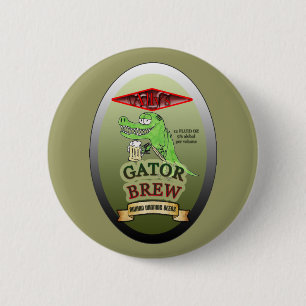 Ally's Gator Brew 2 Inch Round Button