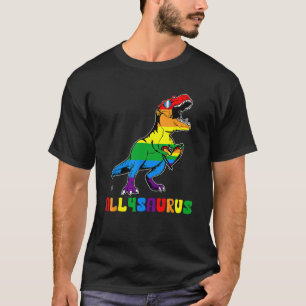 Allysaurus LGBT  Dinosaur Rainbow Flag Ally LGBT P T-Shirt